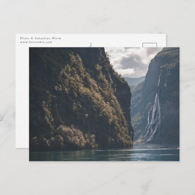 Carte Postale Geirangerfjord Norvège (Devant / Derrière)