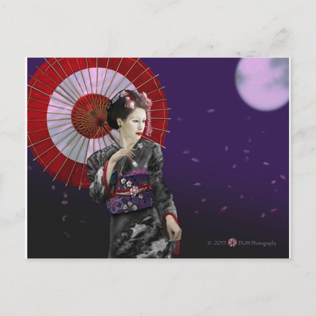 Carte Postale Geisha (Devant)