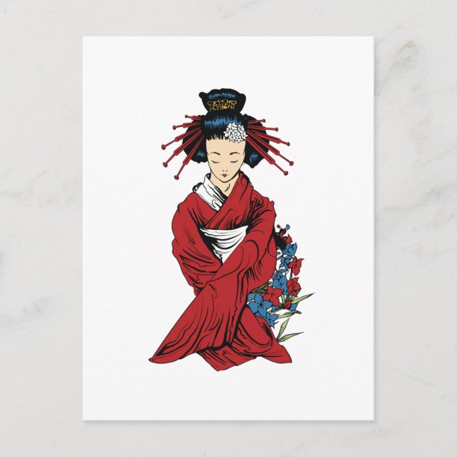 Carte Postale Geisha (Devant)