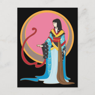 Carte Postale Geisha Fusion