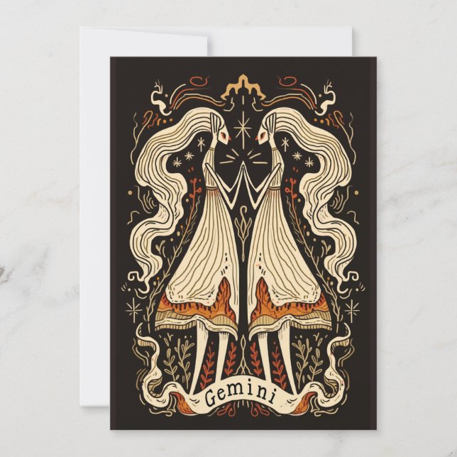 Carte postale - Gemini Celestial Zodiac Art (Devant)