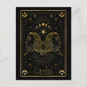 Carte Postale Gemini zodiac
