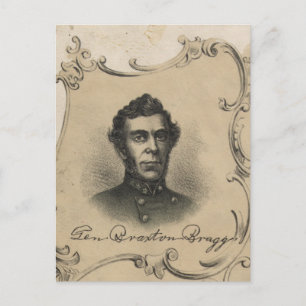 Carte Postale Général Braxton Bragg