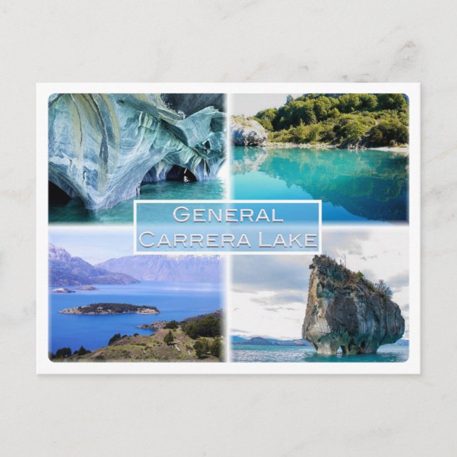 Carte Postale GÉNÉRAL CARRERA LAKE - Argentine (Devant)