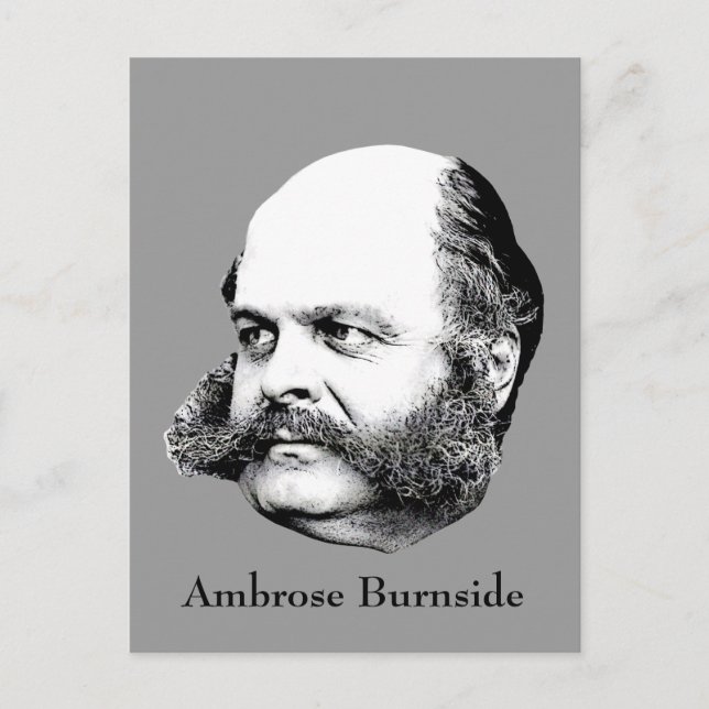 Carte Postale Général de la guerre de Sécession Ambrose Burnside (Devant)