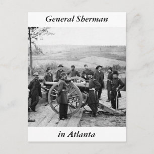 Carte Postale Général Sherman à Atlanta, 1864