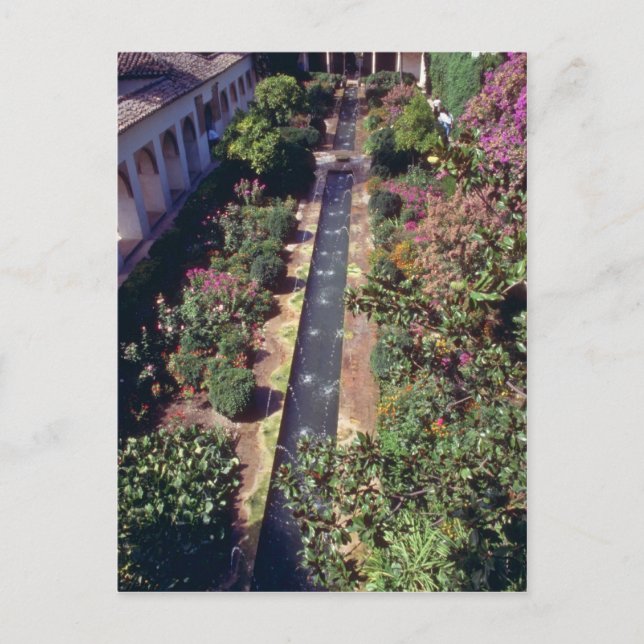 Carte Postale Generalife Rose, L'Alhambra, Grenade, Espagne flux (Devant)