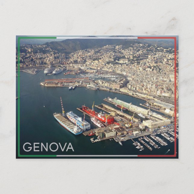 Carte postale Gênes - Italie (Devant)