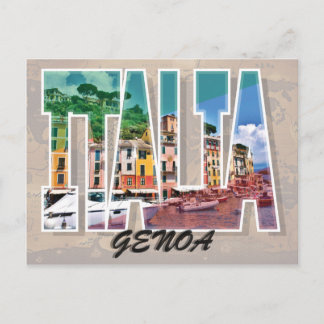 Carte postale Gênes, Italie
