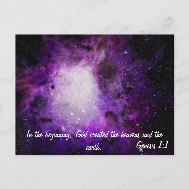 Carte Postale Genèse 1:1 (Devant)
