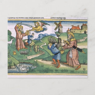Carte Postale Genèse 21 1-14 Offre d'Abraham à Isaac, en