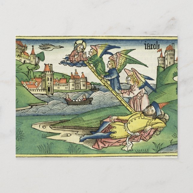 Carte Postale Genèse 28 10 L'échelle de Jacob, du 'Nuremberg' (Devant)