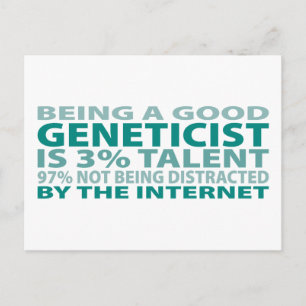 Carte Postale Génétique 3% Talent