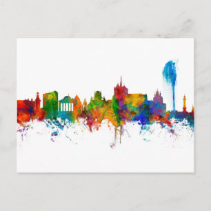 Carte Postale Geneva Switzerland Skyline