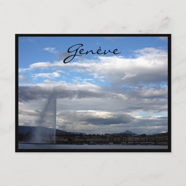 Carte Postale genève d'eau paquis (Devant)