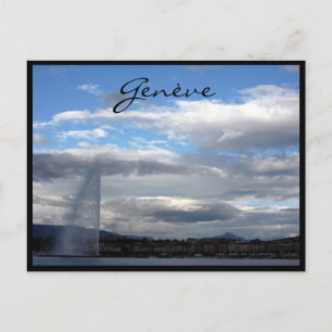 Carte Postale genève jet d'eau paquis