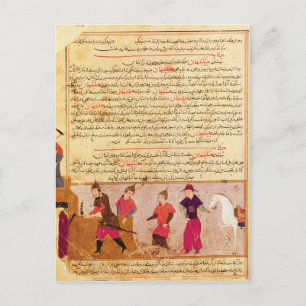 Carte Postale Genghis Khan et ses fils par Rashid al-Din