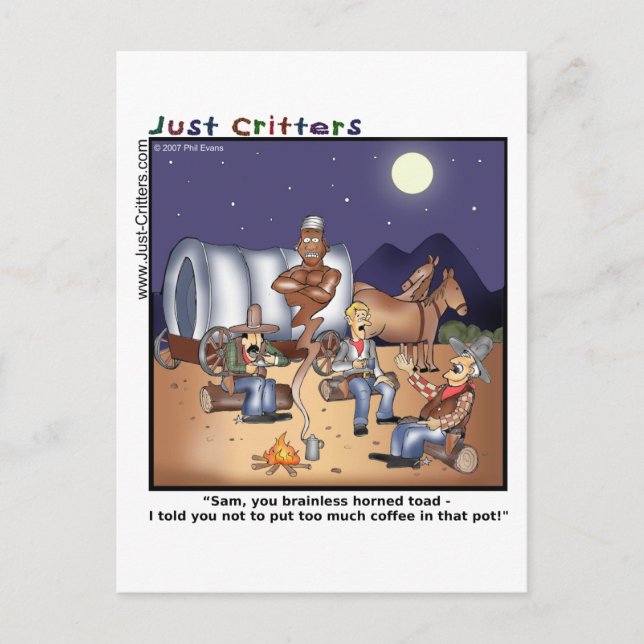 Carte Postale Genie de pot de café (Devant)