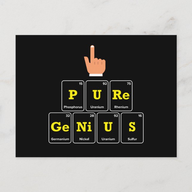 Carte Postale Génie pur (Devant)