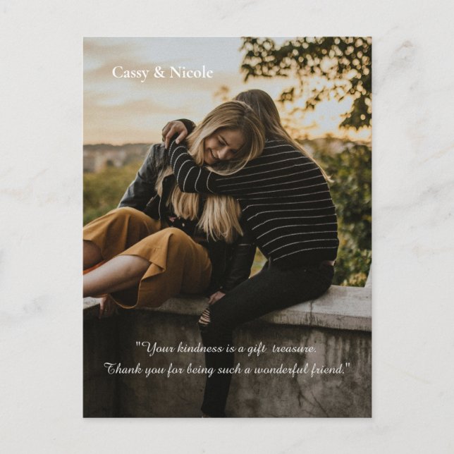 Carte Postale Gentillesse et Merci (Devant)