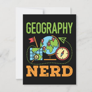 Carte Postale Géographie Nerd