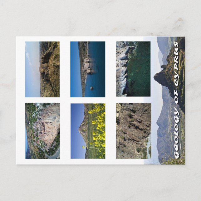 Carte Postale Géologie de Chypre (Devant)