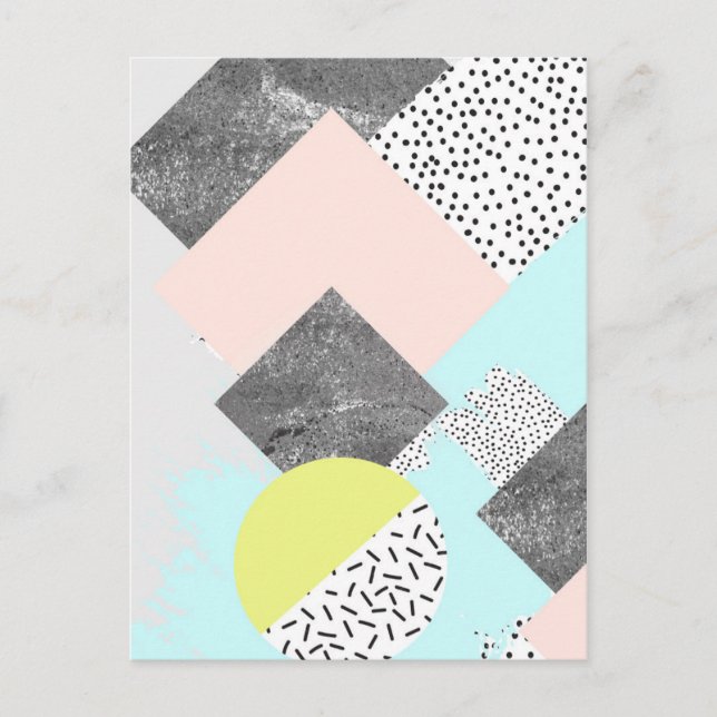 Carte Postale Geometric Abstract Scandi (Devant)