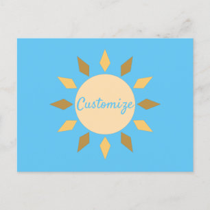 Carte Postale Geometric Sun Circle Thunder_Cove