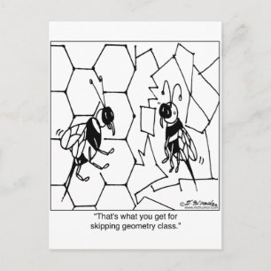 Carte Postale Géométrie des abeilles