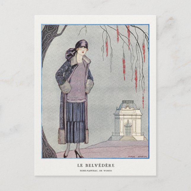 Carte Postale George Barbier, Art déco (Devant)