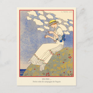 Carte Postale George Barbier Mode Art Déco Vintage