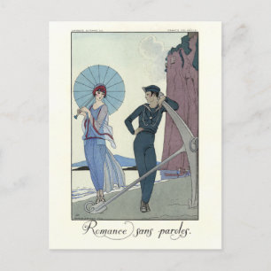 Carte Postale George Barbier Romance Sans Mots Plaque De Mode