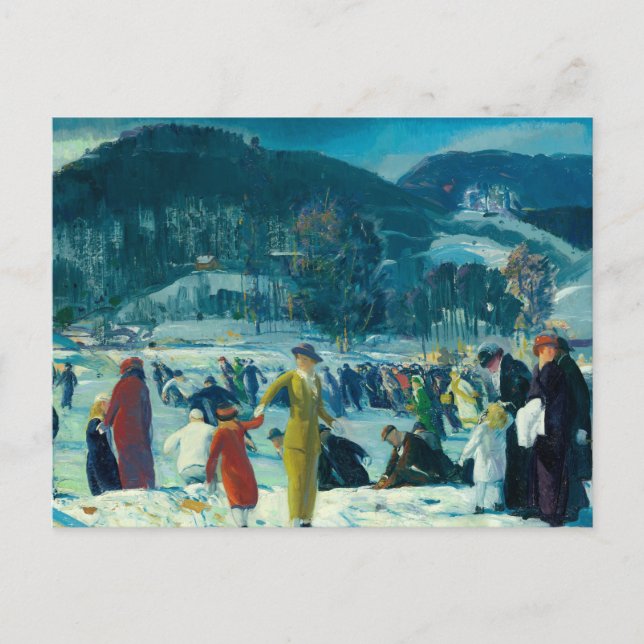 Carte Postale George Bellows - Amour de l'hiver (Devant)
