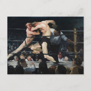Carte Postale George Bellows Stag à Sharkey's Art of Boxing