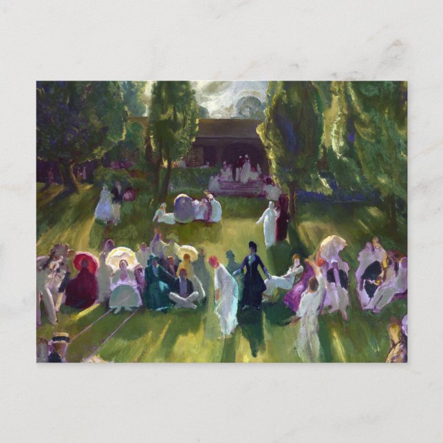 Carte Postale George Bellows Tennis à Newport (Devant)