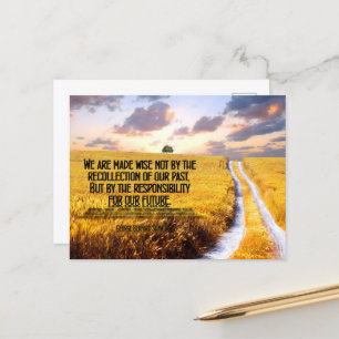 Carte Postale George Bernard Shaw Citation Inspirationnelle "Sag