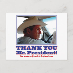 Carte Postale George Bush/Merci !