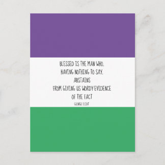 Carte postale George Eliot Citation
