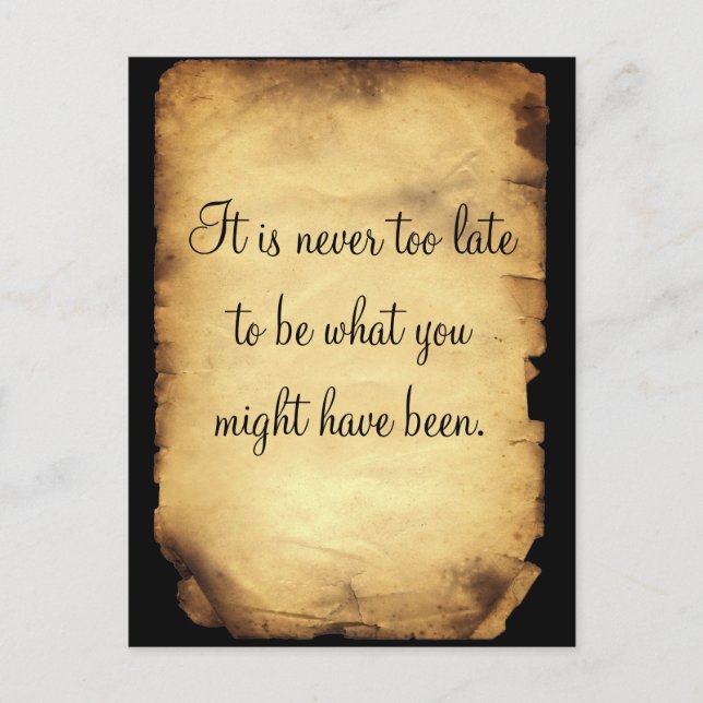 Carte Postale George Eliot's quote on life (Devant)