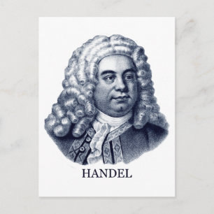 Carte Postale George Frideric Handel, bleu