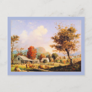 Carte Postale George Henry Durrie Russe Cider Pressing Automne