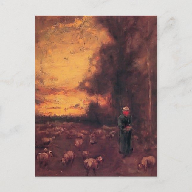 Carte Postale George Inness : Fin du jour (Devant)