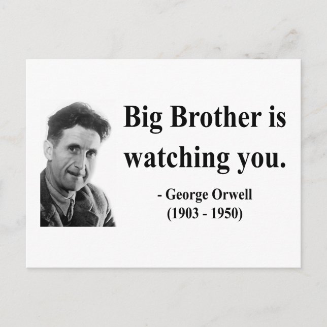 Carte Postale George Orwell Citation 5b (Devant)