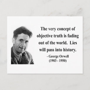 Carte Postale George Orwell Citation 7b