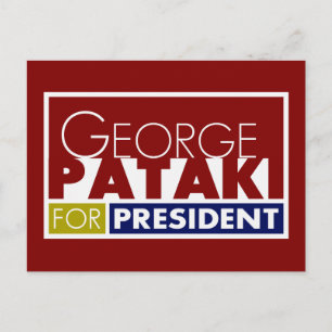 Carte Postale George Pataki pour le président V1