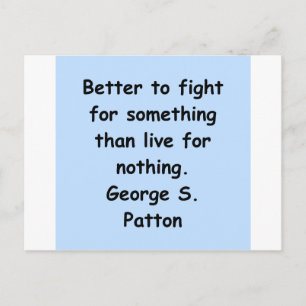 Carte Postale george s patton quote