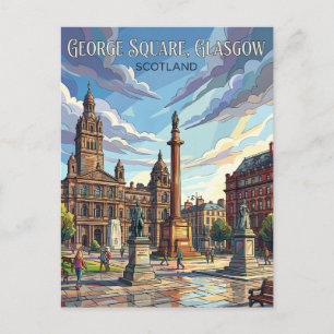 Carte Postale George Square Royaume-Uni