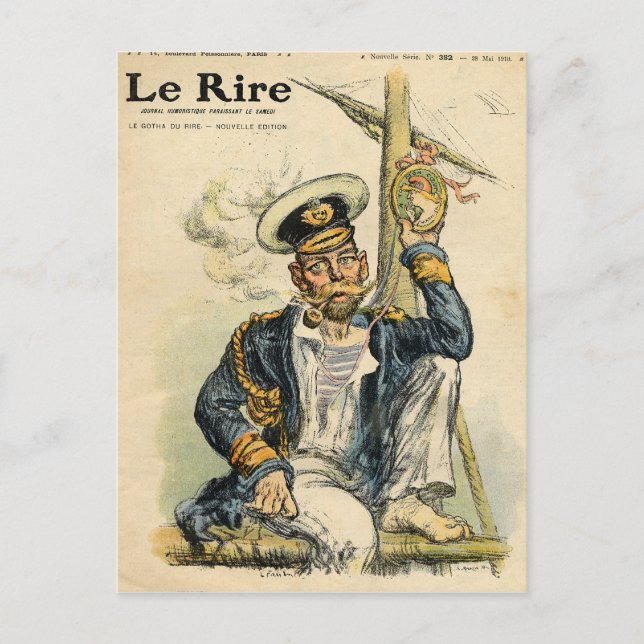 Carte Postale George V, " Le simple " de la Marine royale (Devant)