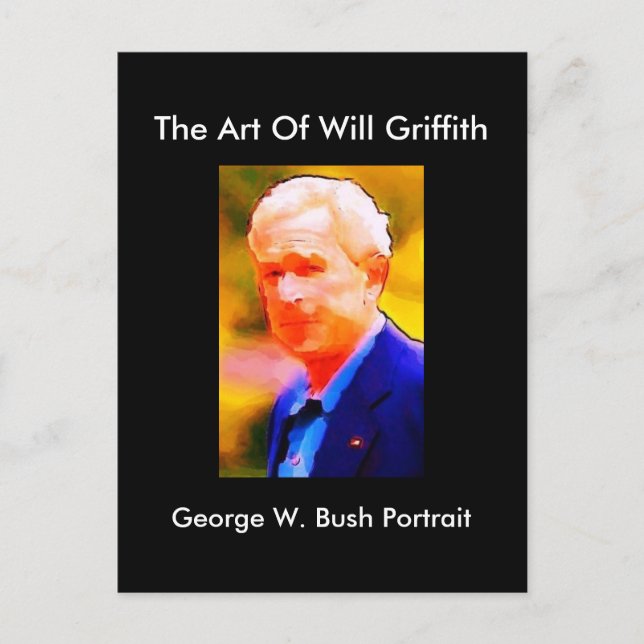 CARTE POSTALE GEORGE W. BUSH PORTRAIT POSTCARD (Devant)
