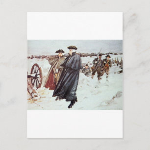 Carte Postale George Washington et Baron von Steuben